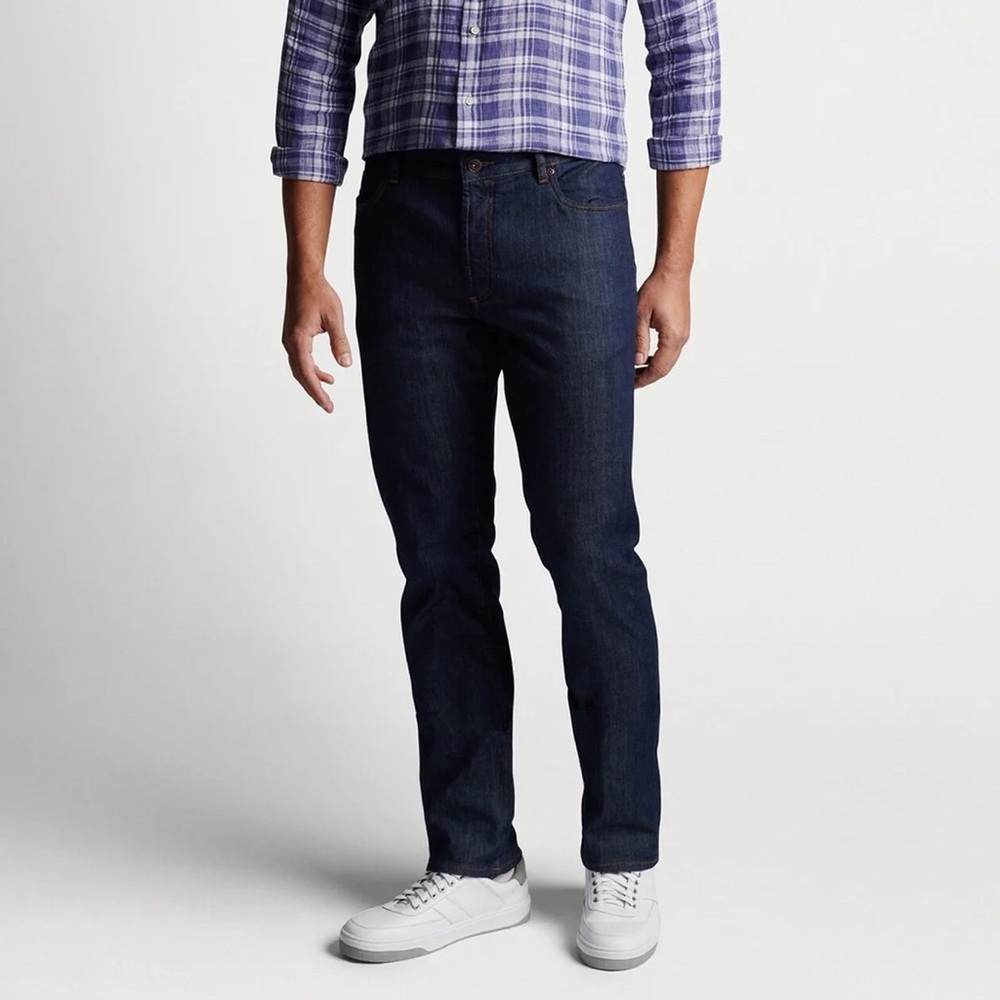 Peter Millar Dark Blue Slim Straight Jeans